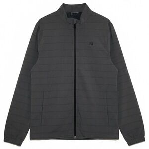 Travis Mathew Jacket Mens Large Leo Carillo Gray Golfer Full Zip Lightweight